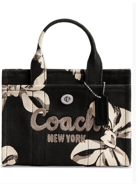 Coach Handbags - COACH Cargo Bow Print Canvas Tote Bag 20